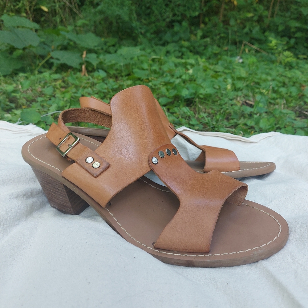 Leather Sandals Size 9 Made in Italy